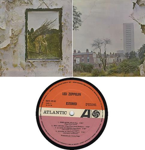 Led Zeppelin Led Zeppelin IV Spanish vinyl LP album (LP record